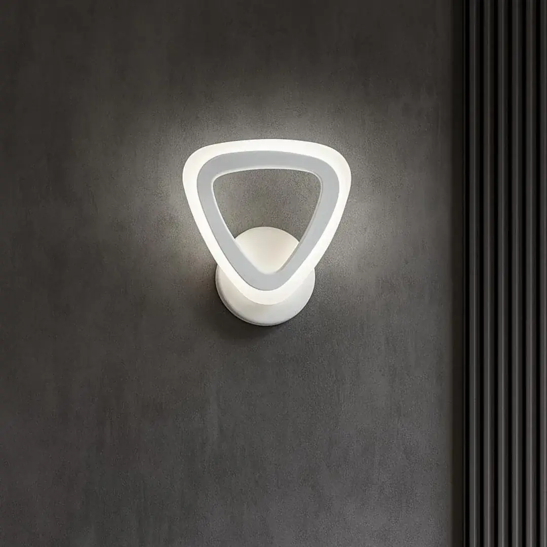 Beyaz Mimari 3 Renk Ledli Modern Aplik-Takım 2 Adet Beyaz Mimari 3 Renk Ledli Modern Aplik-Takım 2 Adet