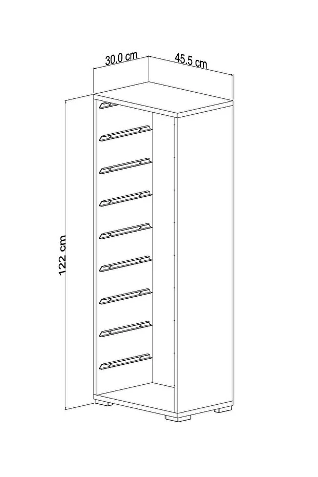 Zola 7 Sepetli Dolap Oyuncak Dolabı Çok Amaçlı Mutfak Banyo Kiler Dolabı Beyaz