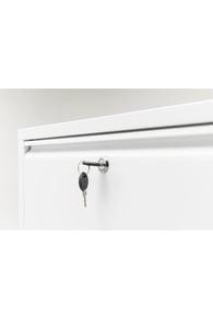 Kilitli 4'Lü Metal Ayakkabılık - Beyaz 