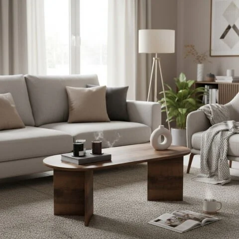 Nardo Orta Sehpa Ceviz Nardo Orta Sehpa Ceviz