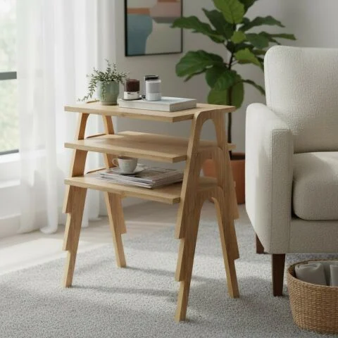 Cano Zigon Sehpa XL Meşe Cano Zigon Sehpa XL Meşe