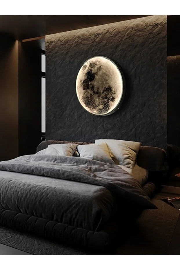 Moon,led Aplik,30cm Çap Led 25watt, Modern,duvar Aplik,led, Yatak Odası Aplik,yatak Başı Aplik Moon,led Aplik,30cm Çap Led 25watt, Modern,duvar Aplik,led, Yatak Odası Aplik,yatak Başı Aplik