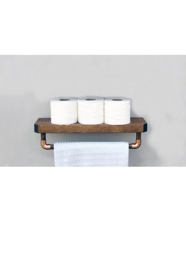 Ahşap Banyo Rafı ,banyo Havluluk