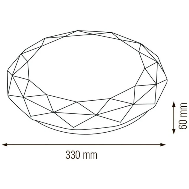 Epsilon 24W Beyaz Dekoratif Led Armatür 6400K Beyaz Işık