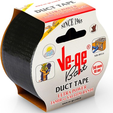 Vege Özel Amaçlı Bant Tamir ve Yalıtım Power Ducttape 50X10 Vege Özel Amaçlı Bant Tamir ve Yalıtım Power Ducttape 50X10