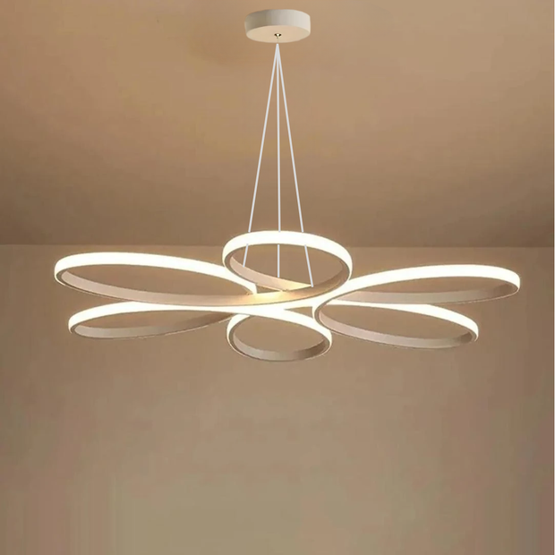 Nipul Beyaz Sarkıt Modern Beyaz Işık Ledli Avize