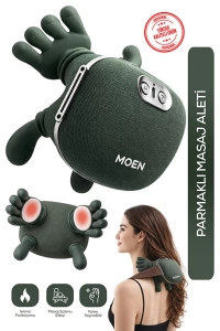 Gerçek El Hissi Sunan Isıtmalı Boyun Masaj Aleti (Parmak Teknolojisi) Şarjlı| Boyun, Omuz,Sırt,Bacak