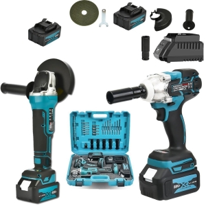 BoschPlus Akülü Ultra 2li Set 58w Somun Sökme ve 125mm Avuç Taşlama