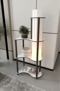 Estilo Dor Dekoratif Raflı Lambader