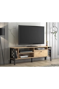 Hera 140 Cm Tv Ünitesi - Atlantik Çam / Siyah