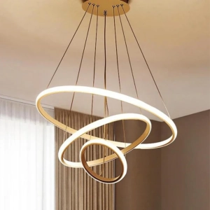 Robin 3'lü Eskitme Beyaz Ledli Modern Avize