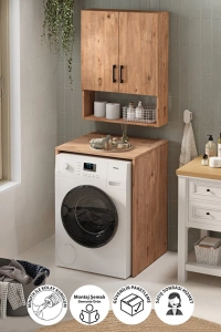 Çamaşır Makinası Dolabı Kurutma Makinası Dolabı Banyo Dolabı 