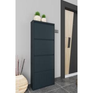 Dörtlü Metal Ayakkabılık Antrasit 