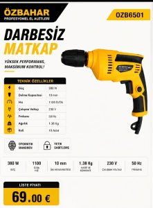 Özbahar OZB6501 380W Darbesiz Matkap