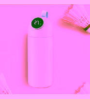 380ml Paslanmaz Çelik Lcd Ekran Akıllı Termos (Mor)