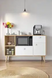 Fresh120 Kahve Köşesi / Çok Amaçlı Dolap / Airfryer Dolabı / Mutfak Organizeri