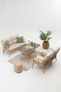 Çeşme Rattan Bahçe Oturma Grubu (2+1+1+MASA)