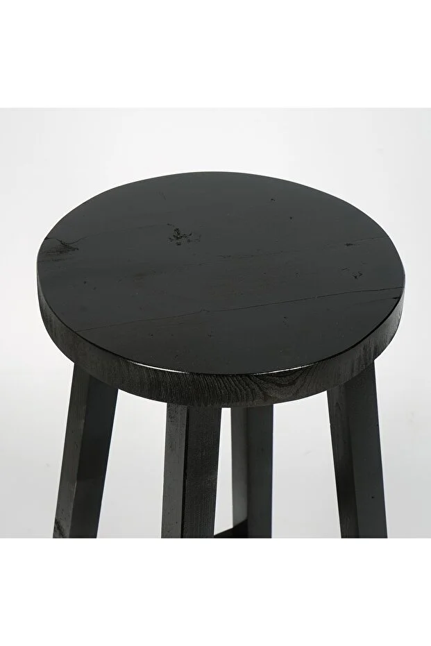 Bar Sandalyesi ,mutfak Sandalyesi Masif Tabure Yuvarlak Bar Taburesi Siyah Bar Sandalyesi ,mutfak Sandalyesi Masif Tabure Yuvarlak Bar Taburesi Siyah